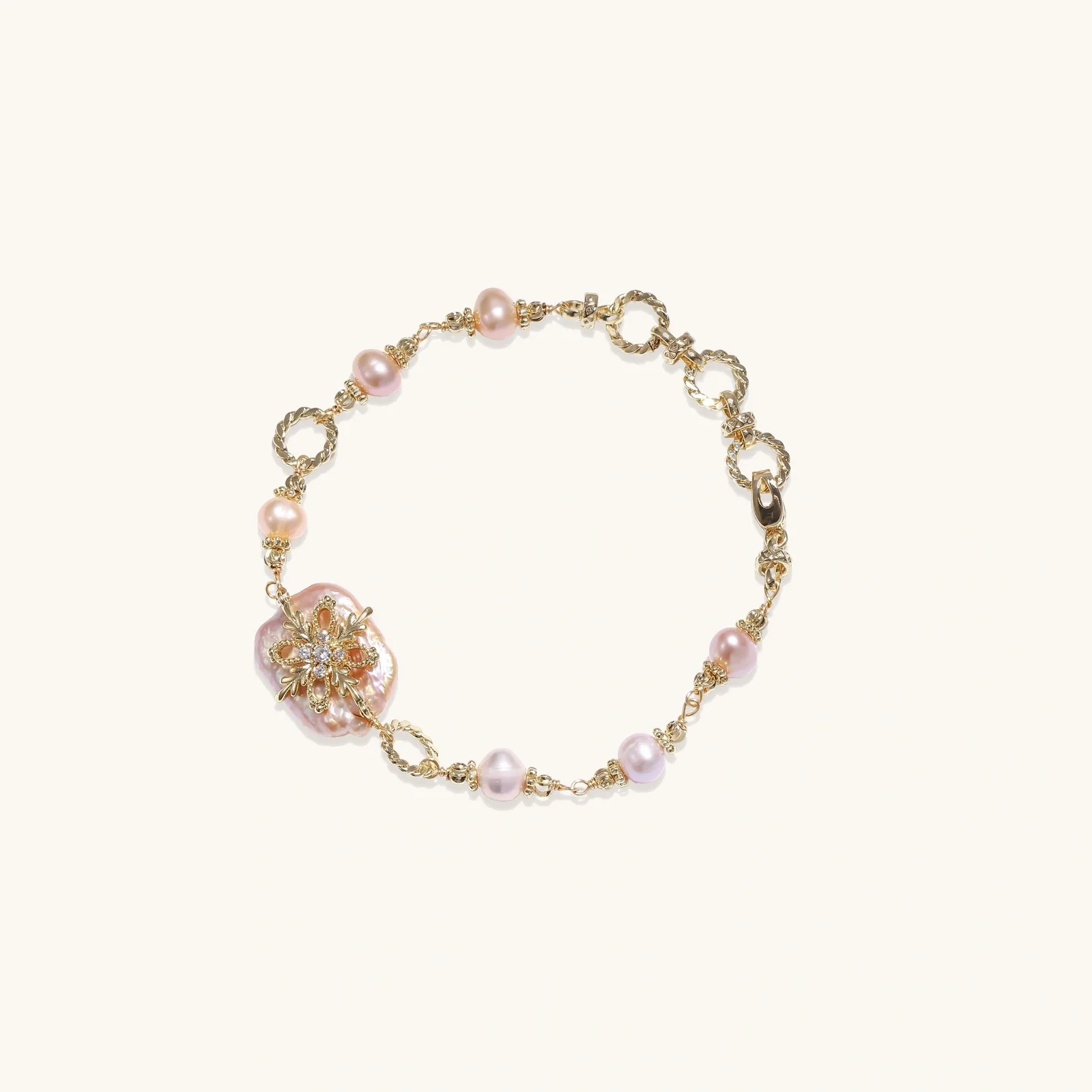 Baroque Pearl Bloom Bracelet - Image 4