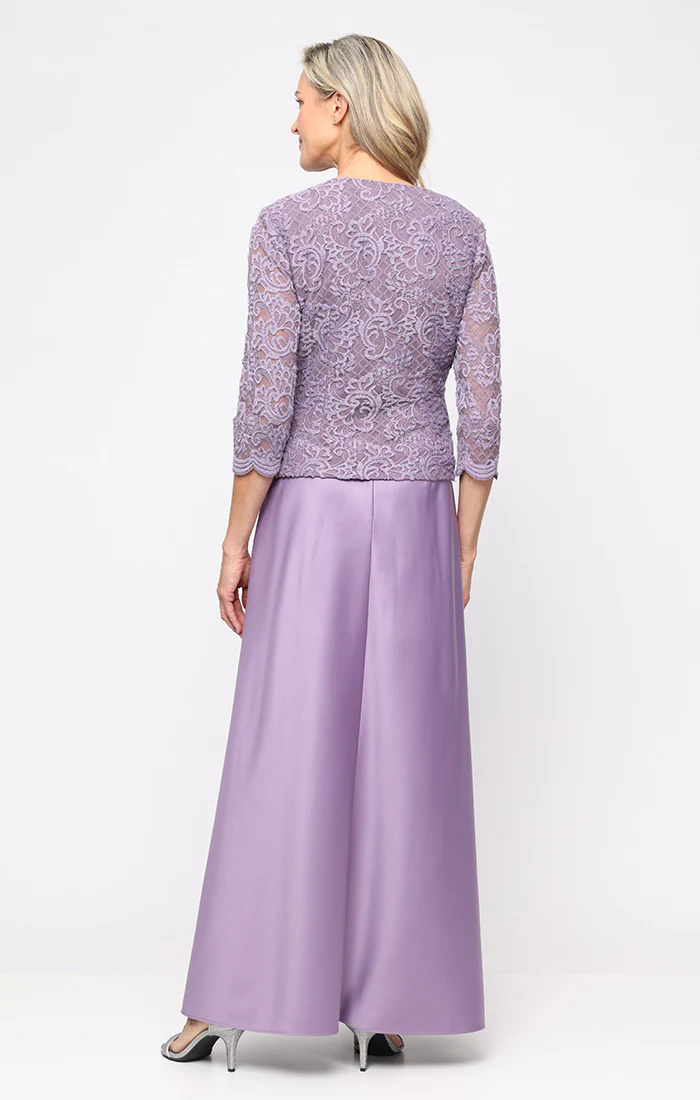 Bethany Glitter Lace Jacket Dress - Image 12