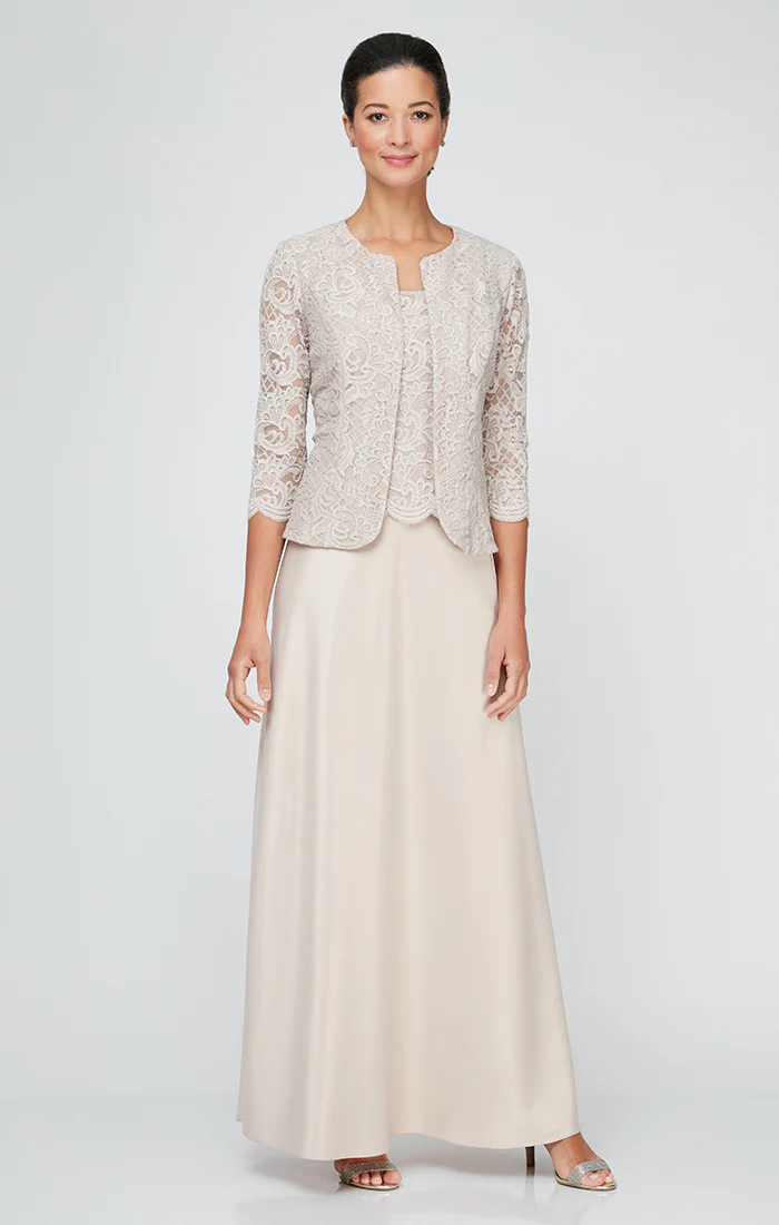 Bethany Glitter Lace Jacket Dress - Image 15
