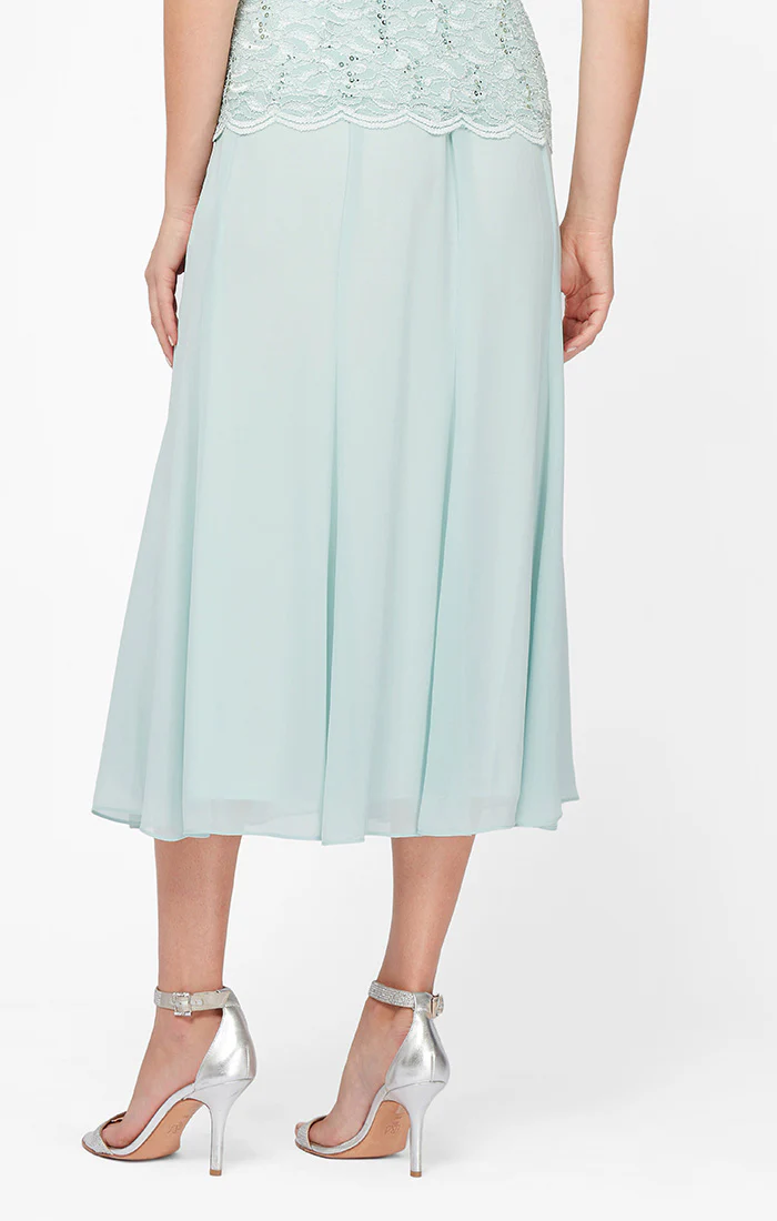 Petite Chiffon Tea-Length Skirt - Image 2