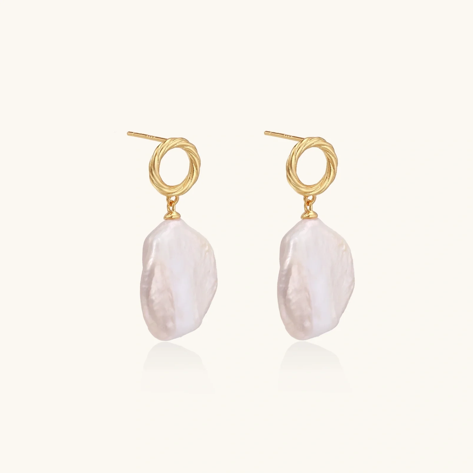 Pearl Glow Drop Earrings - Image 3