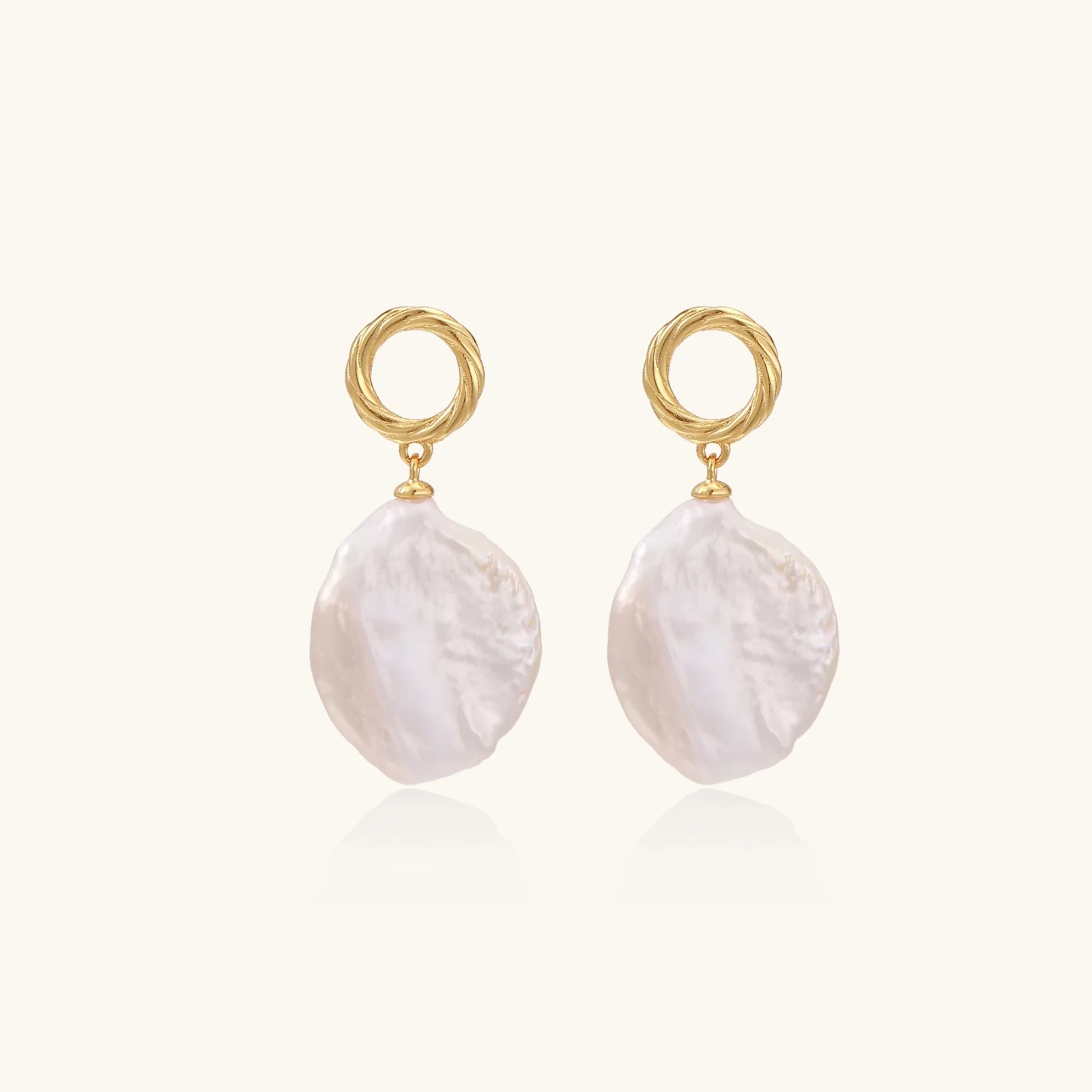 Pearl Glow Drop Earrings - Image 5