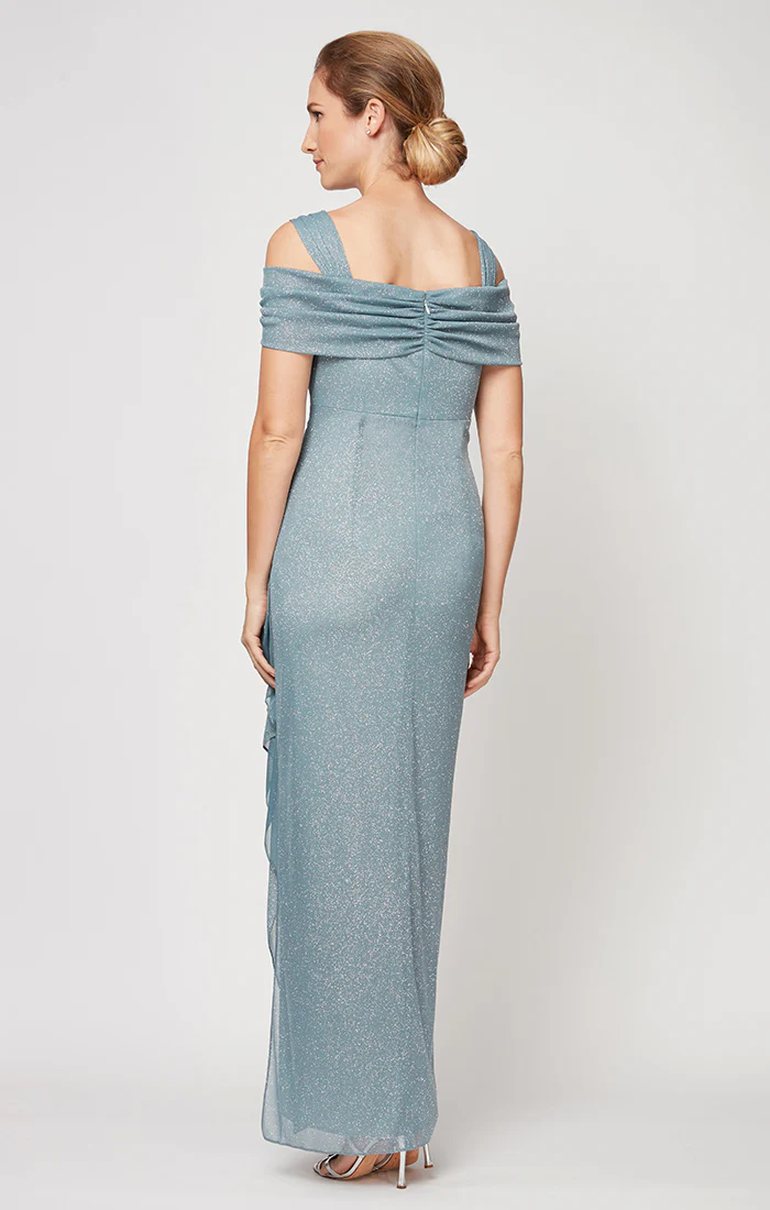Hannah Glitter Mesh Gown - Image 4