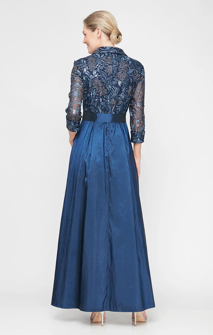 Embroidered Tulle A-Line Dress - Image 2