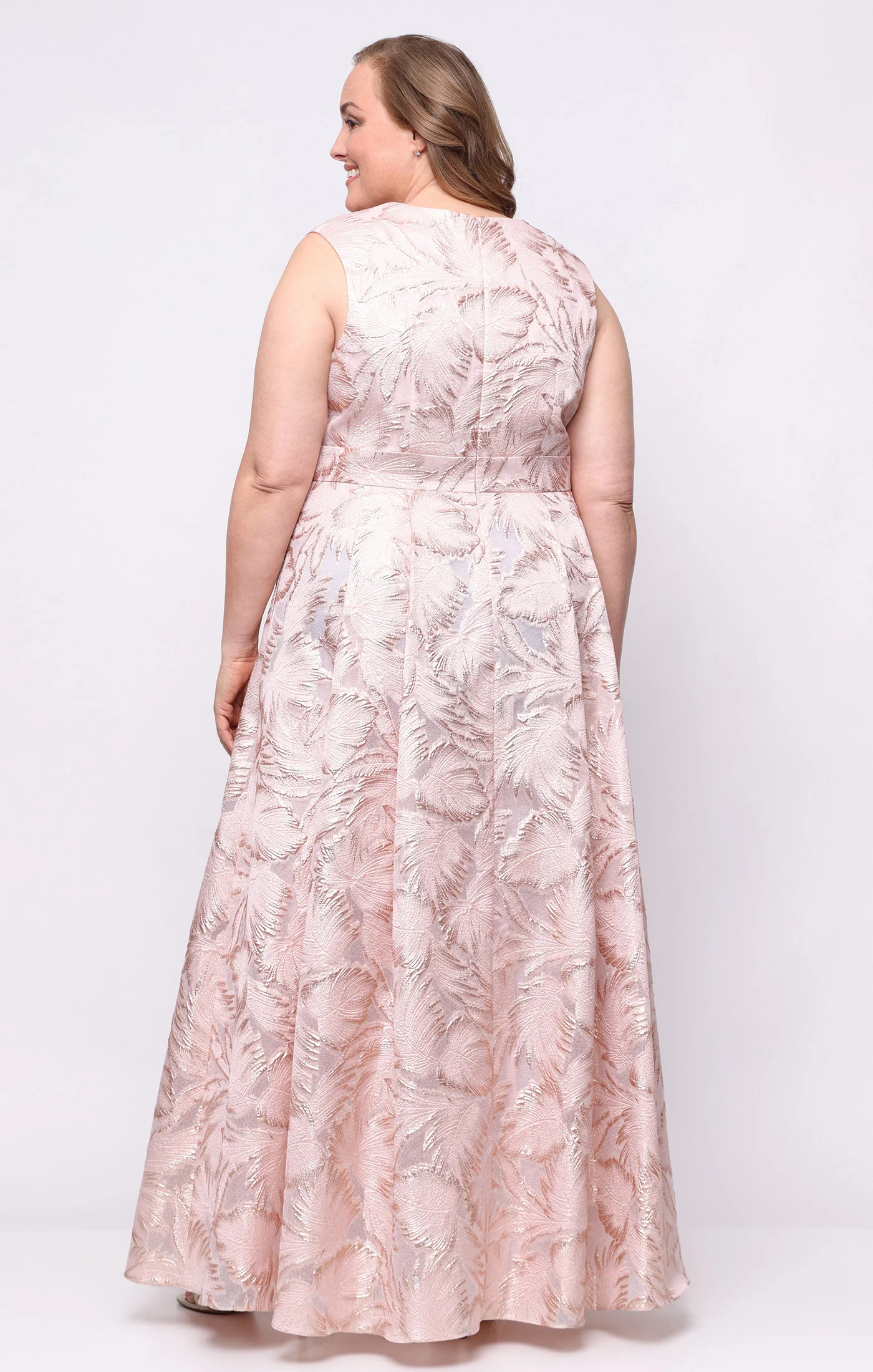 Plus Long Jacquard Dress - Image 3