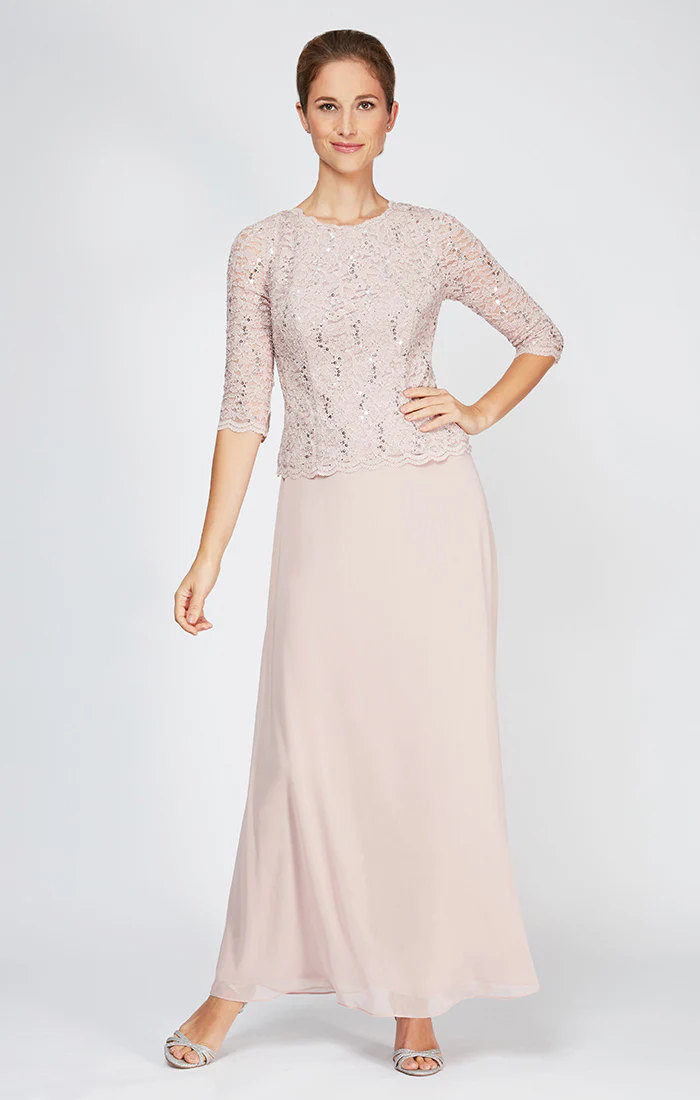 Juliet Sequin Lace & Chiffon Gown - Image 5