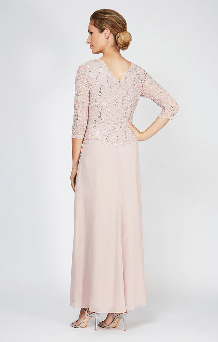 Juliet Sequin Lace & Chiffon Gown - Image 6