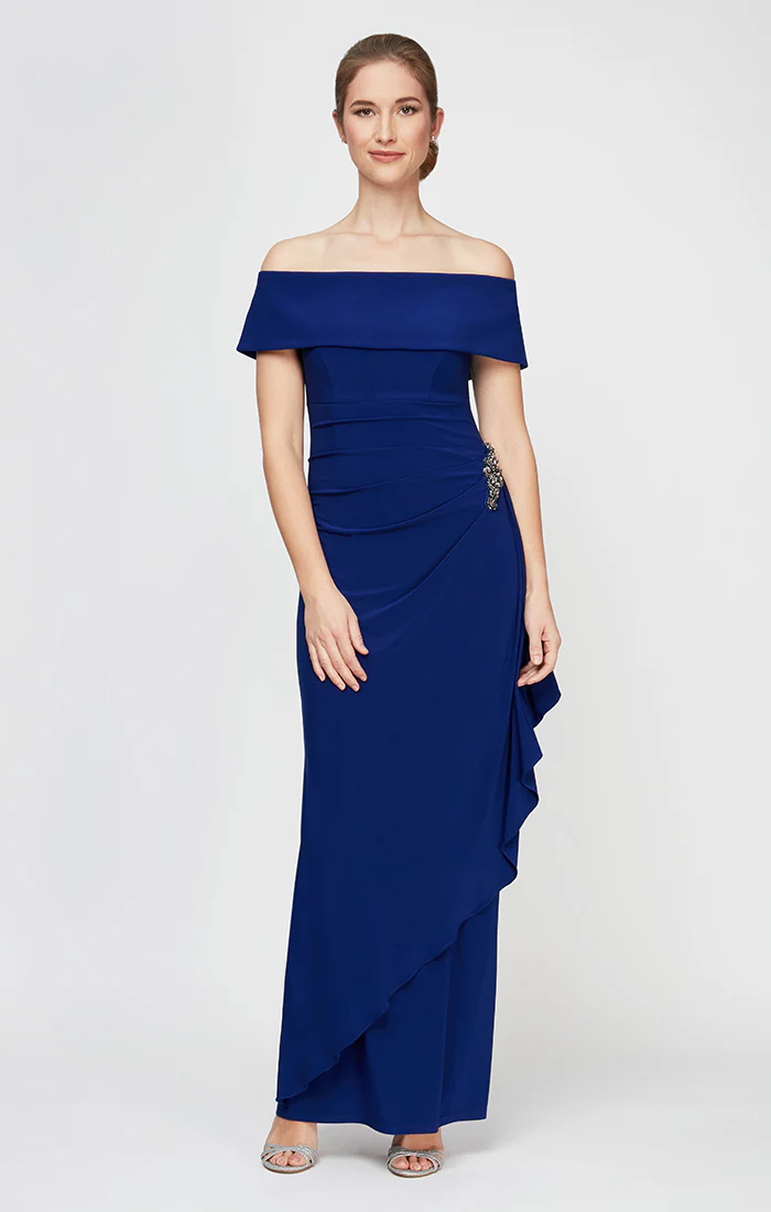 Nora Off-the-Shoulder Matte Jersey Dress - Image 3