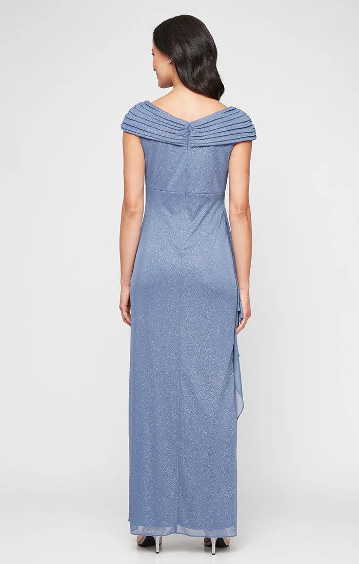 Jessica Glitter Mesh Dress with L-Neckline - Image 3