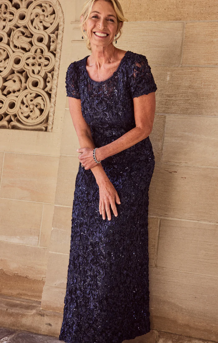 Tiffany Soutache Sequin Lace Dress - Image 12