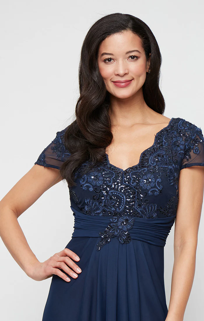 Paula Surplice Neckline A-Line Dress - Image 10