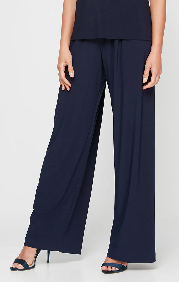 Petite Matte Jersey Straight Leg Long Pant - Image 3