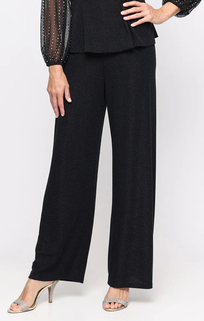 Petite Straight Leg Metallic Knit Pant - Image 6