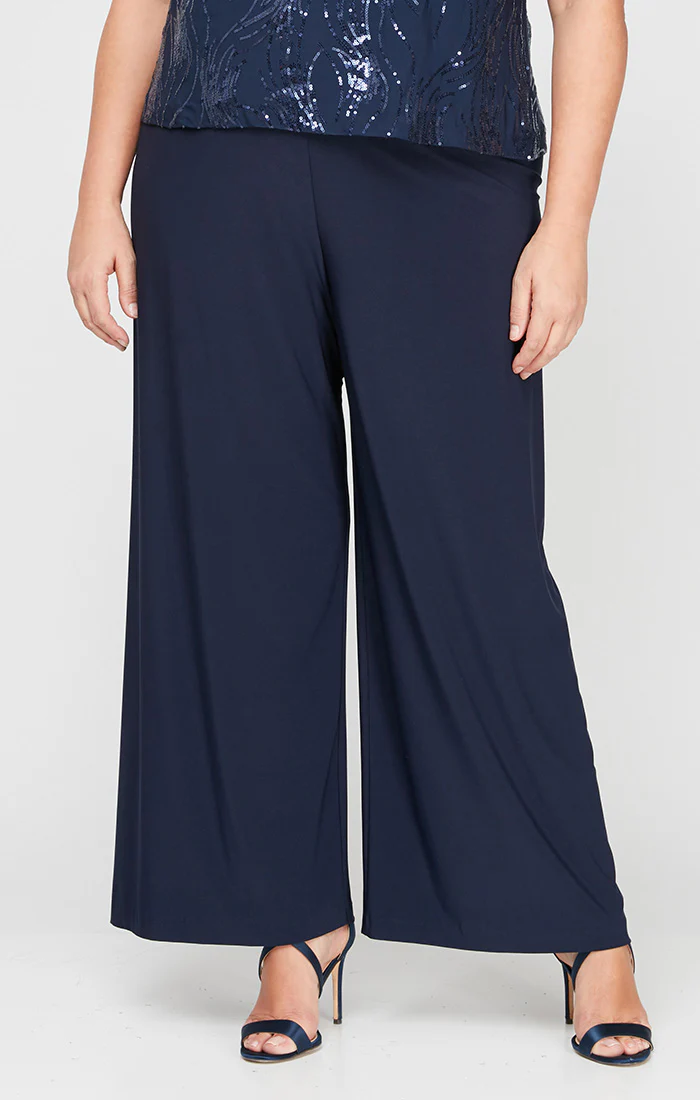 Plus Matte Jersey Straight Leg Long Pant - Image 3