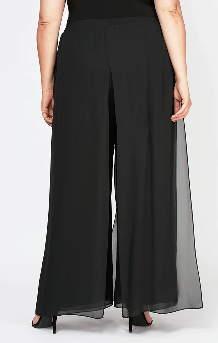 Plus Chiffon Wide-Leg Carwash Pant - Image 2