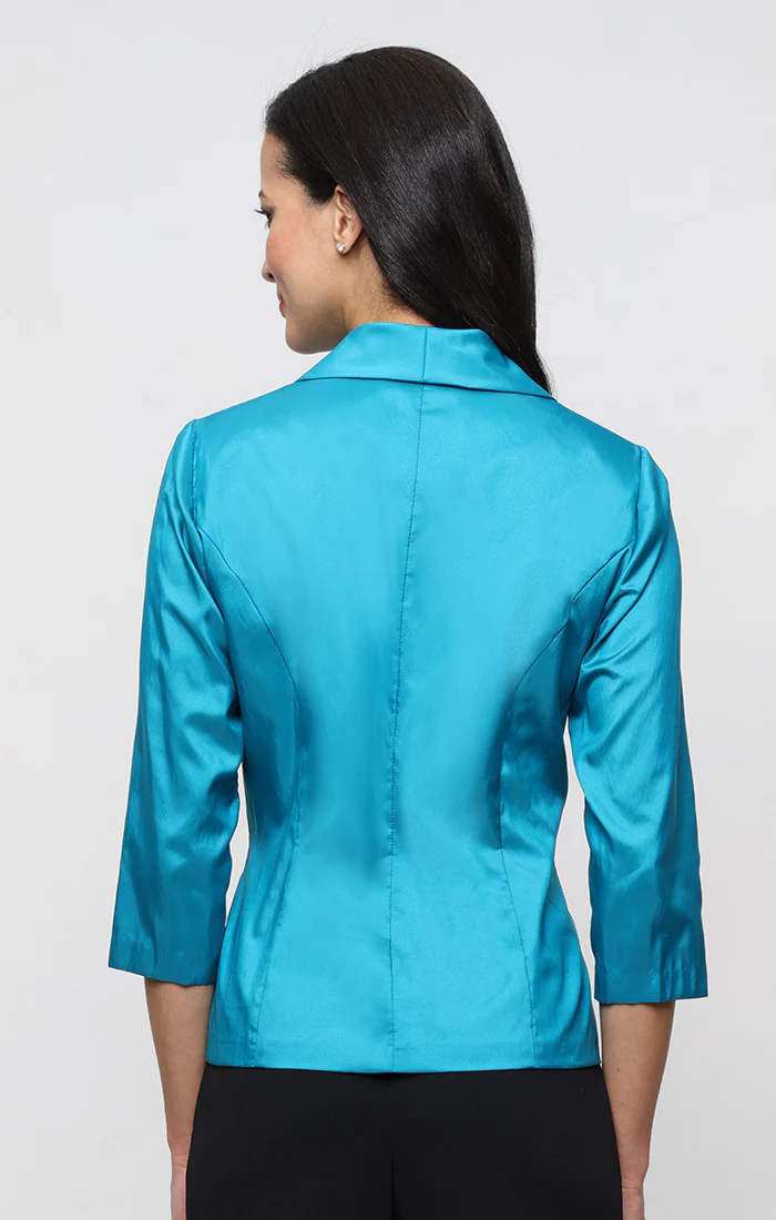 3/4 Sleeve Taffeta Blouse - Image 4