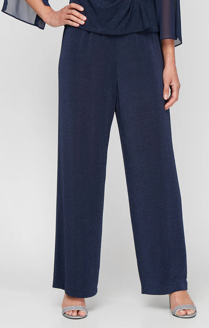 Straight Leg Metallic Knit Pant - Image 3